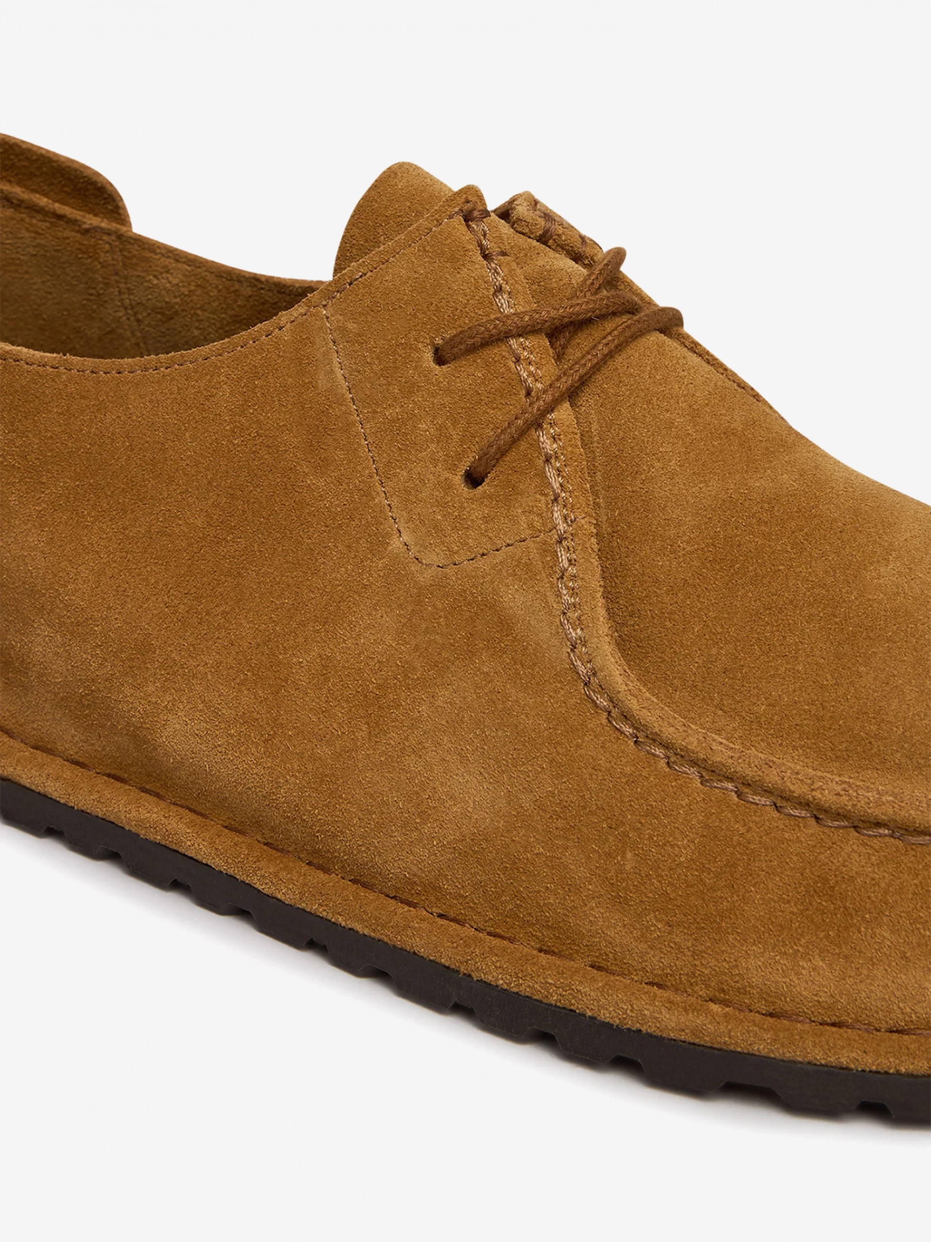 Sapatos Birkenstock Utti Lace Couro em Camurça Camel