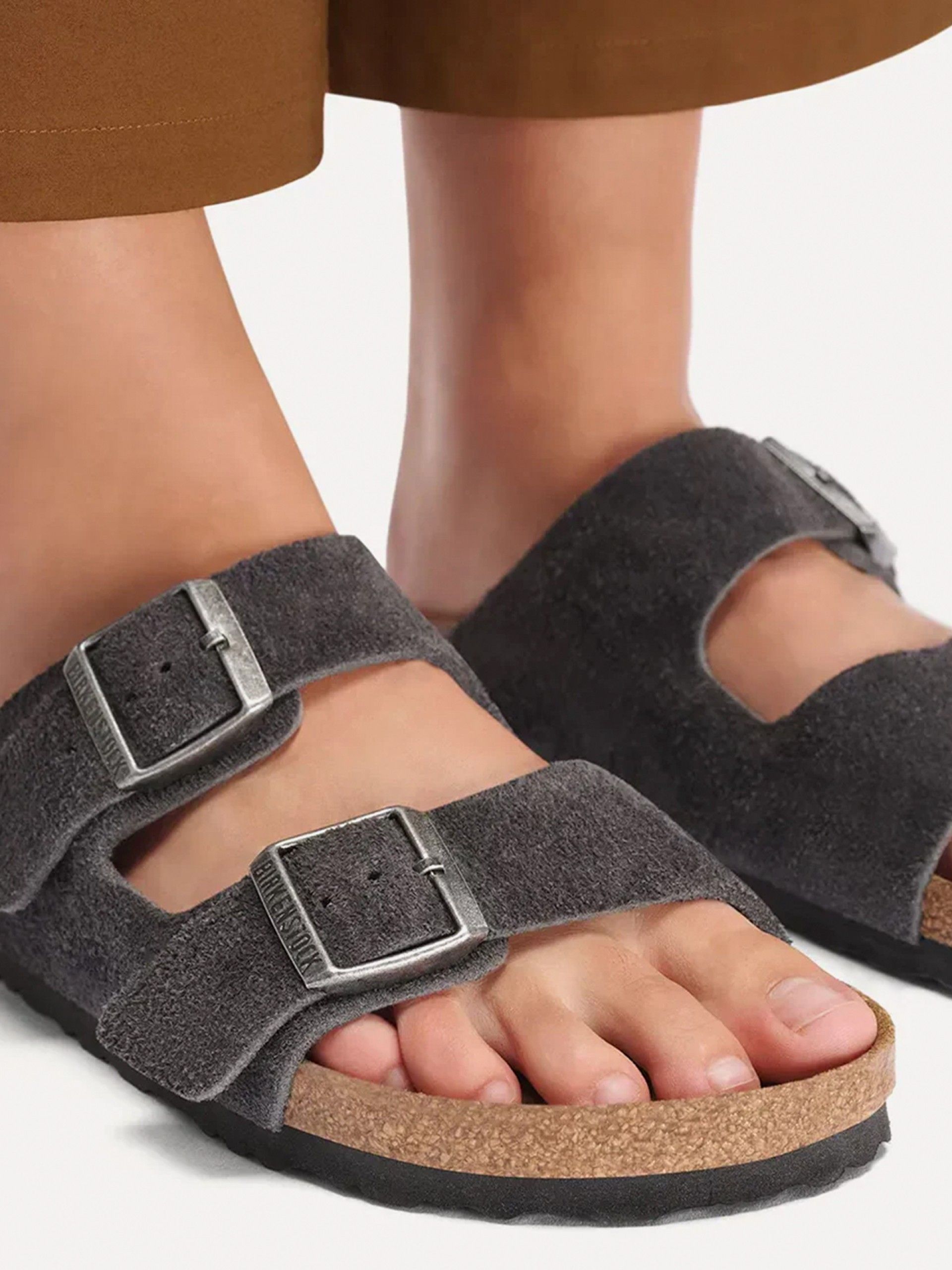 Chanclas Birkenstock Arizona Gamuza Grises