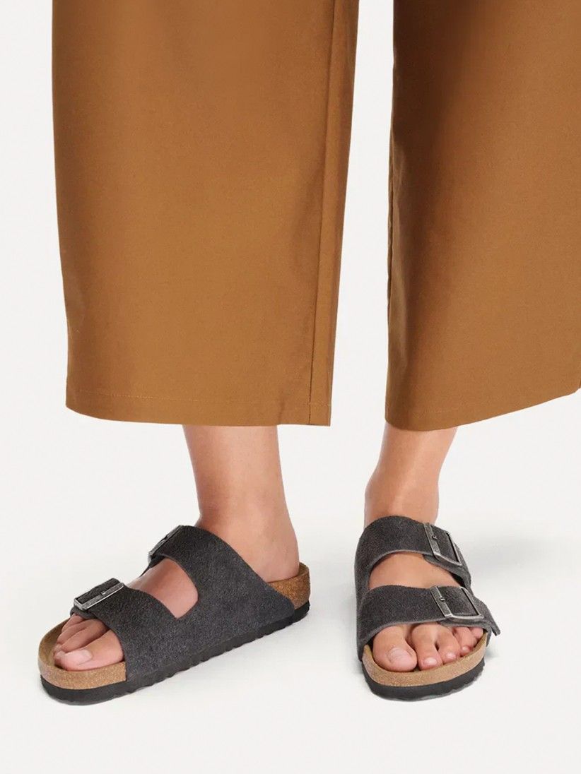 Chanclas Birkenstock Arizona Gamuza Grises Chanclas Birkenstock Arizona Gamuza Grises