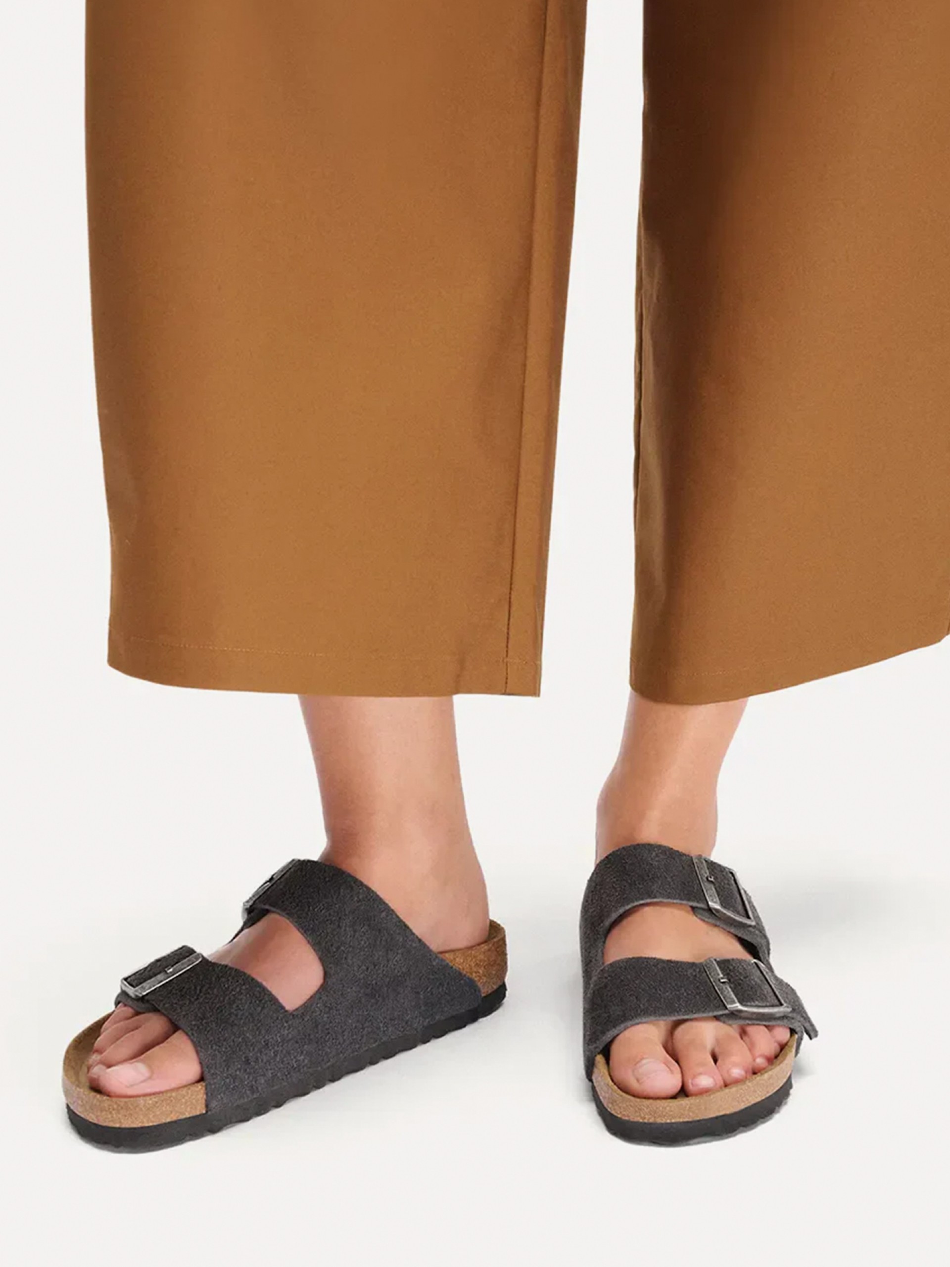 Chanclas Birkenstock Arizona Gamuza Grises