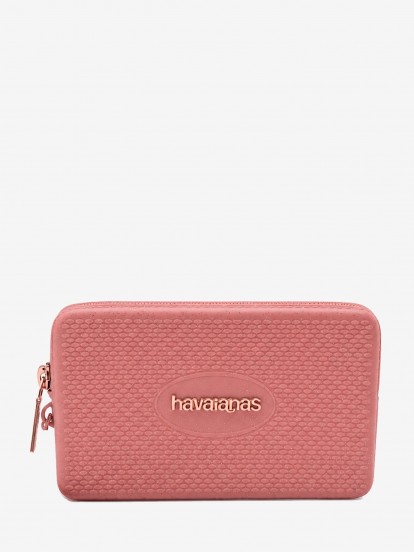 Mala Pequena Havaianas Mini Bag Plus Glitter Rosa