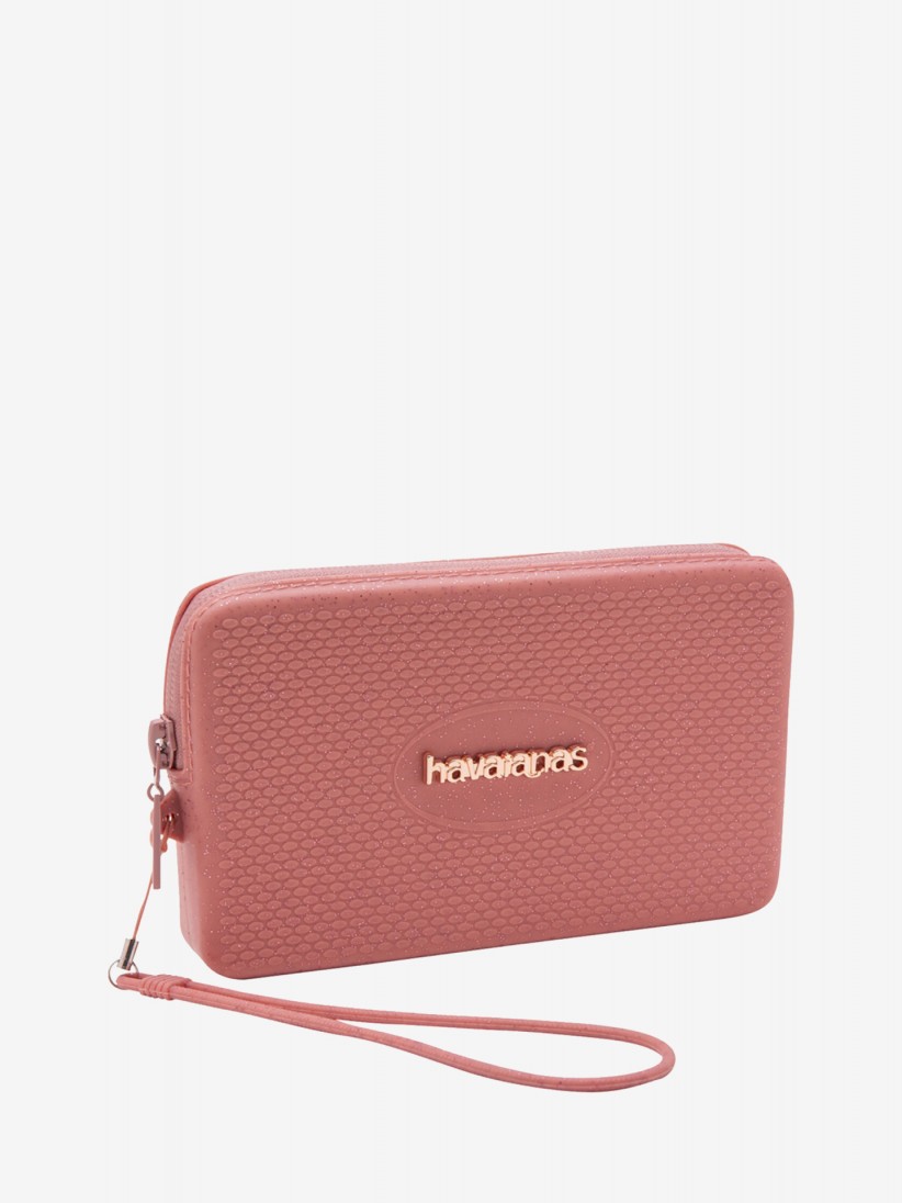 Mala Pequena Havaianas Mini Bag Plus Glitter Rosa Mala Pequena Havaianas Mini Bag Plus Glitter Rosa