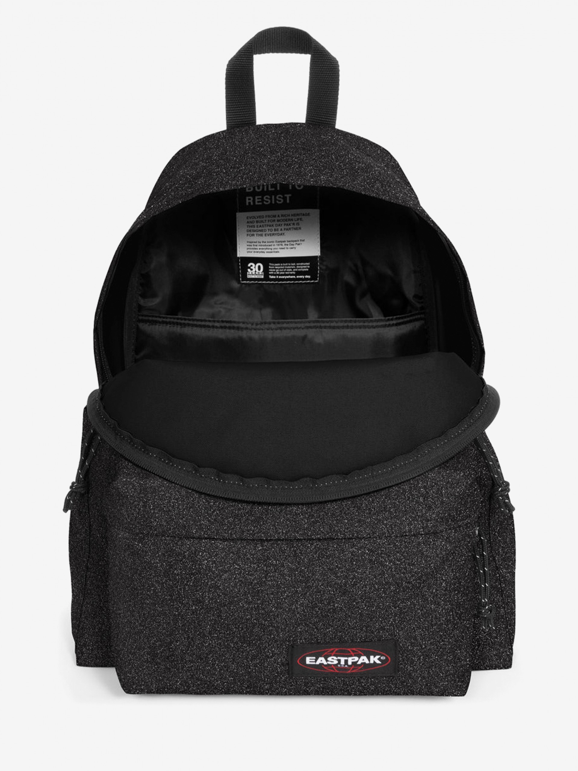 Mochila Escolar Eastpak Day Pak'R Preta Brilhante