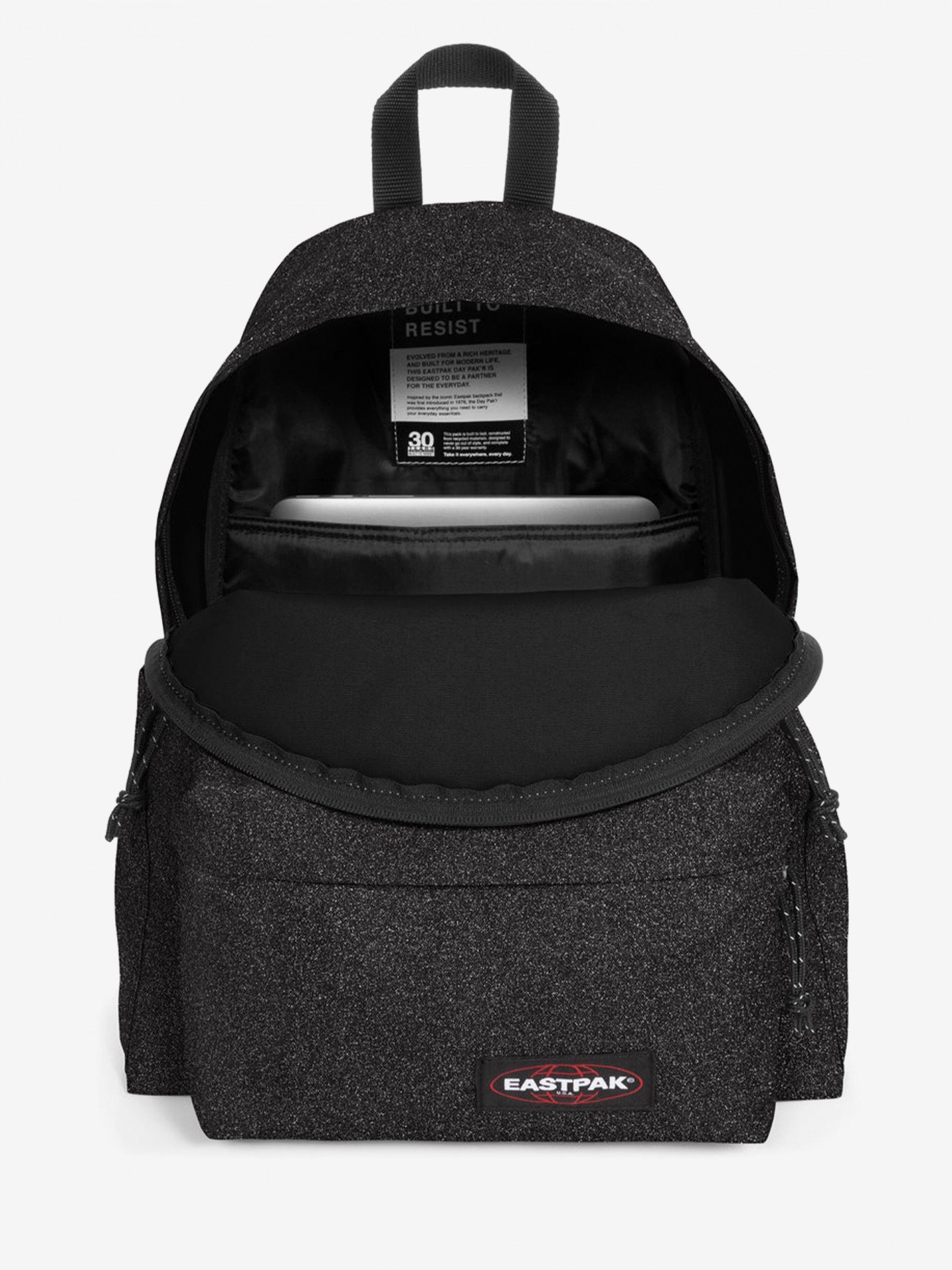 Mochila Escolar Eastpak Day Pak'R Preta Brilhante