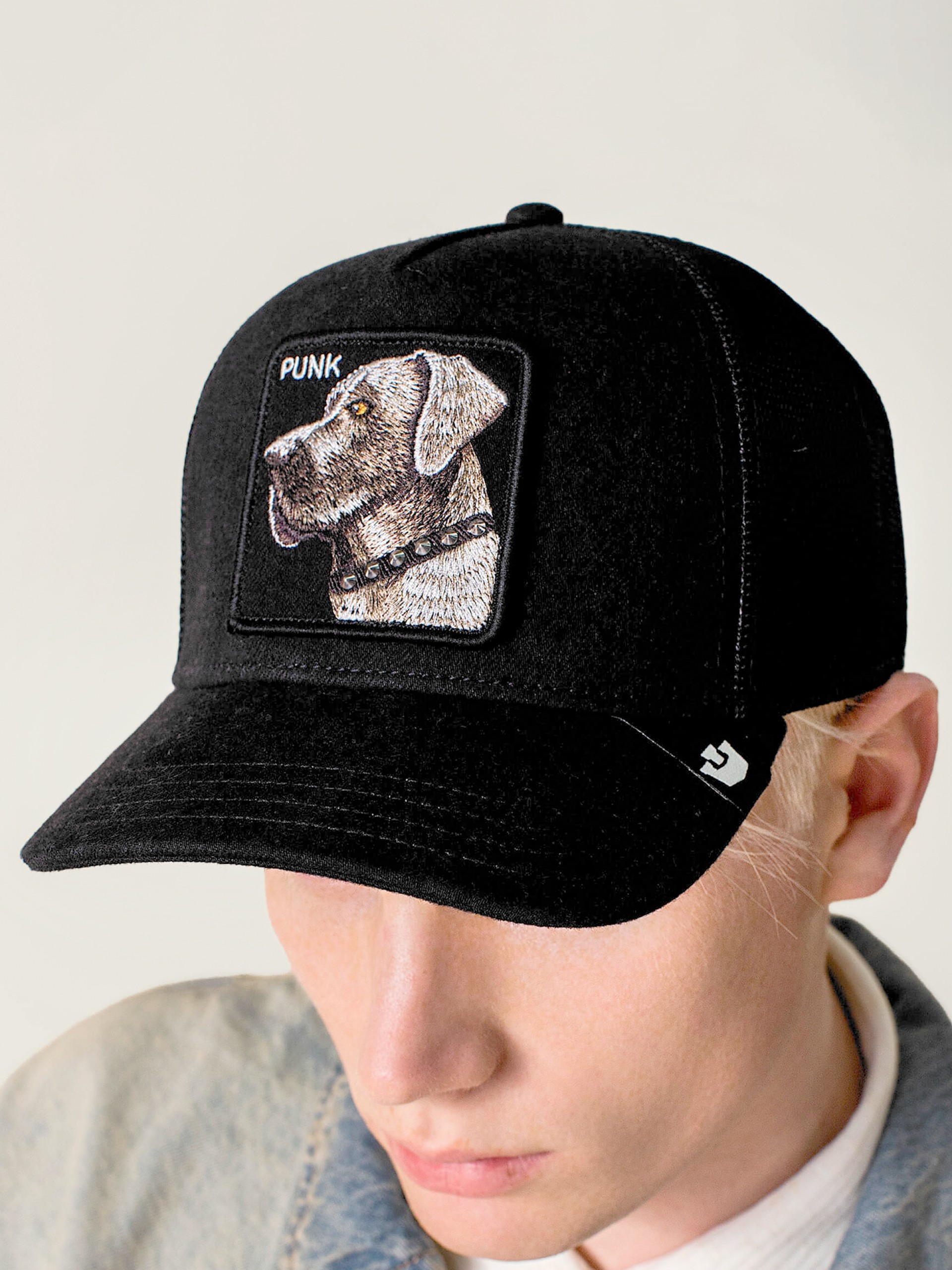 Boné de Ganga Goorin Bros Punk Dawg Trucker Preto