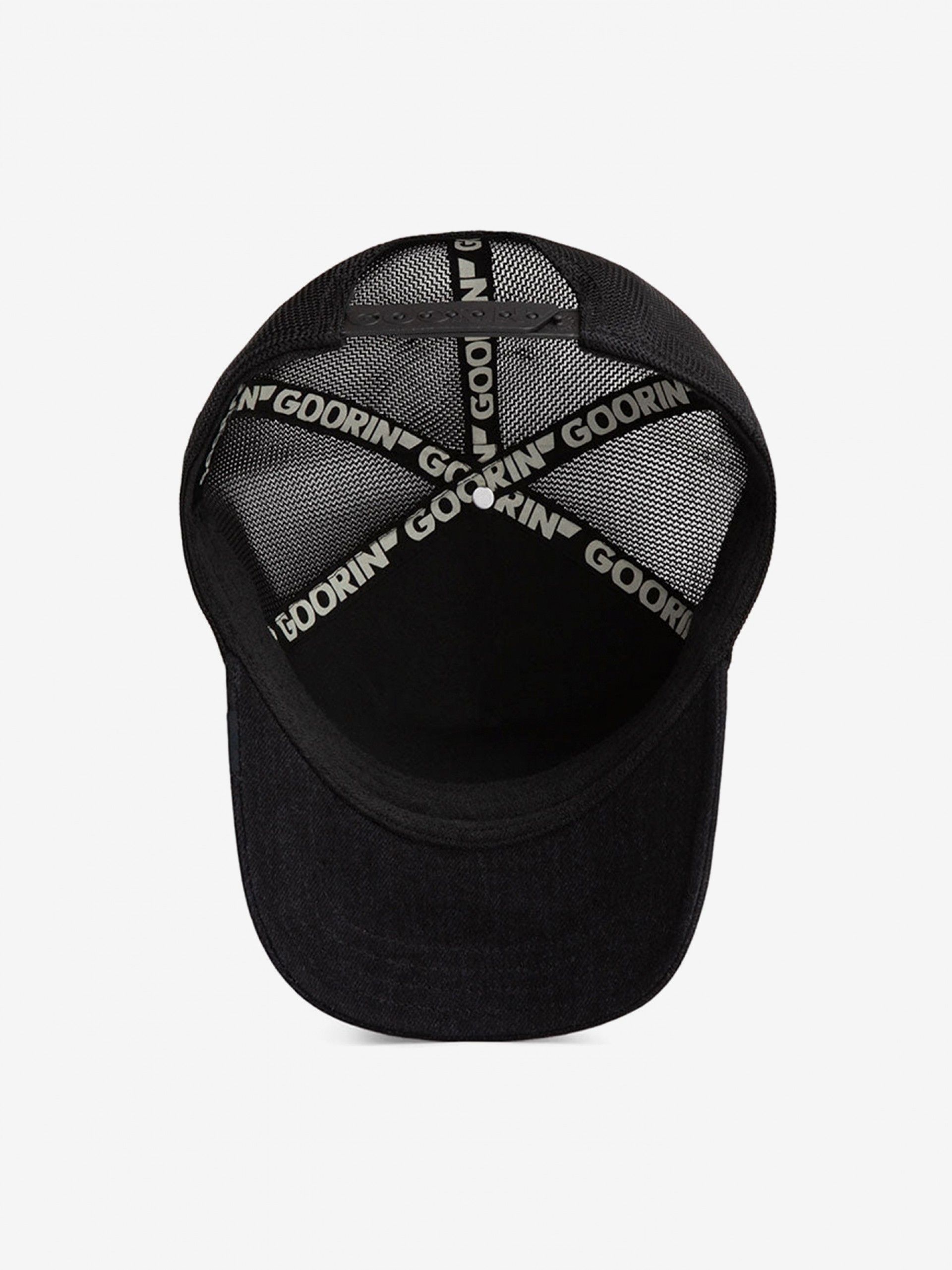 Goorin Bros Punk Dawg Trucker Black Denim Cap