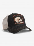 Gorra Vaquera Goorin Bros Skull Cancelled Trucker Negra y Beige