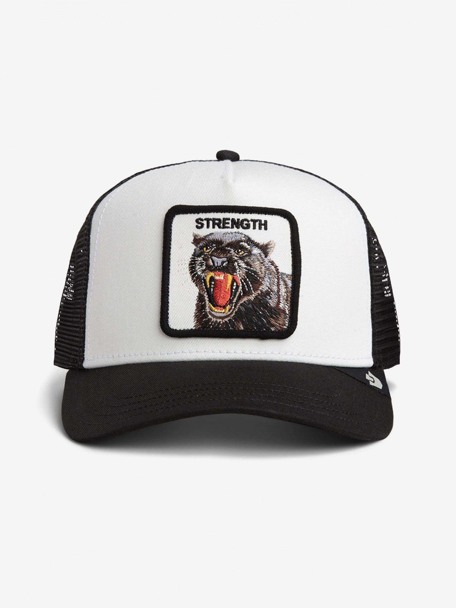 Goorin Bros Strenght Panther Trucker White and Black Cap