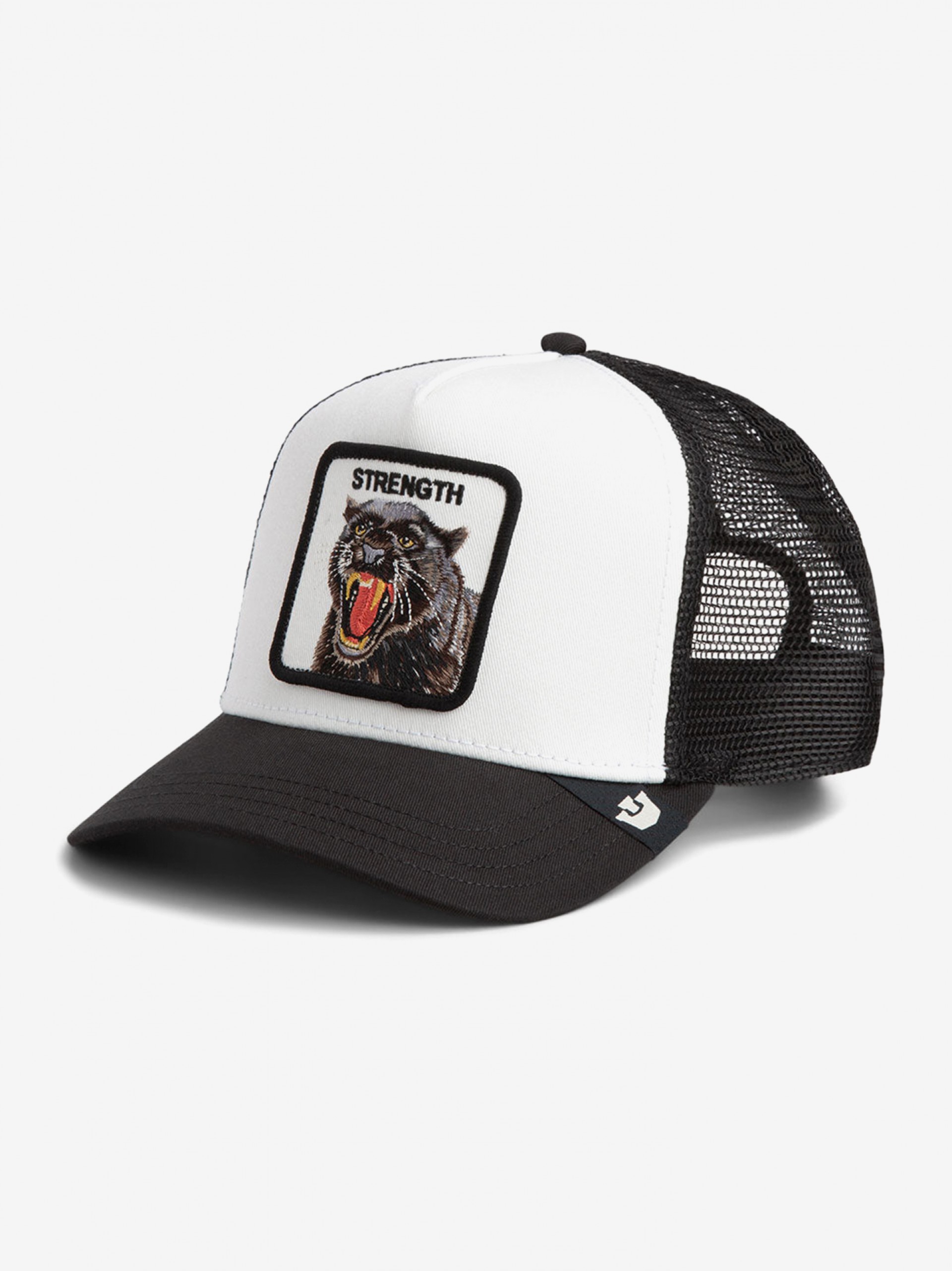 Goorin Bros Strenght Panther Trucker White and Black Cap