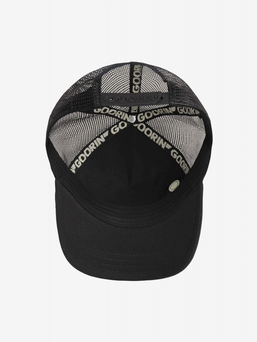 Gorra Goorin Bros Strenght Panther Trucker Blanca y Negra