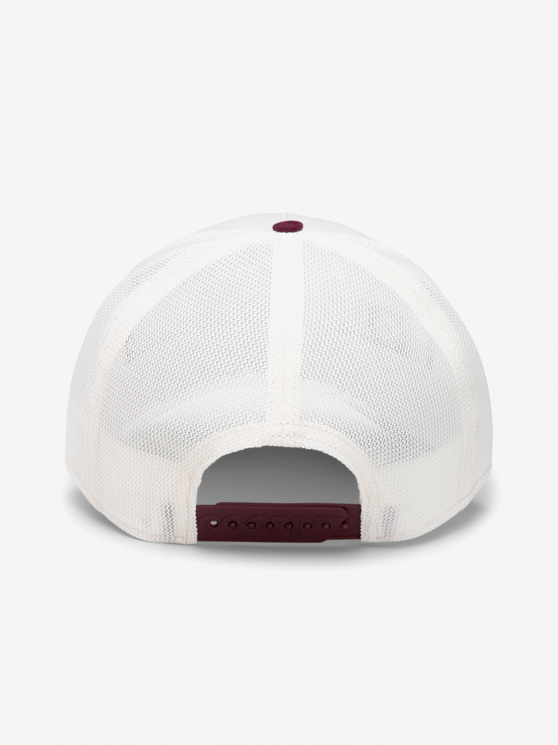 Goorin Bros Suede Eagle Represent Trucker White and Burgundy Cap