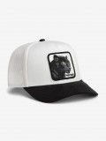 Gorra Goorin Bros Suede Black Panther Trucker Blanca y Negra
