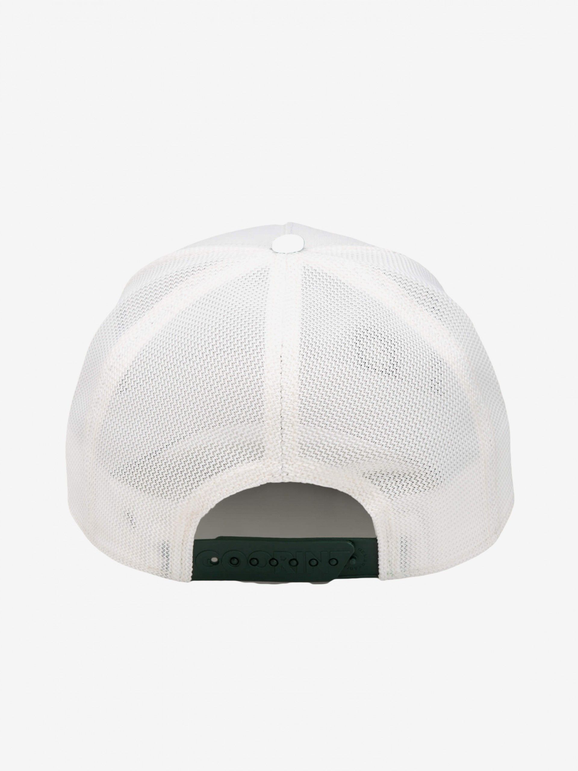 Goorin Bros Suede Bad Boy Trucker White and Green Cap