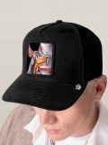 Gorra Goorin Bros Suede Black Out Doberman Trucker Negra