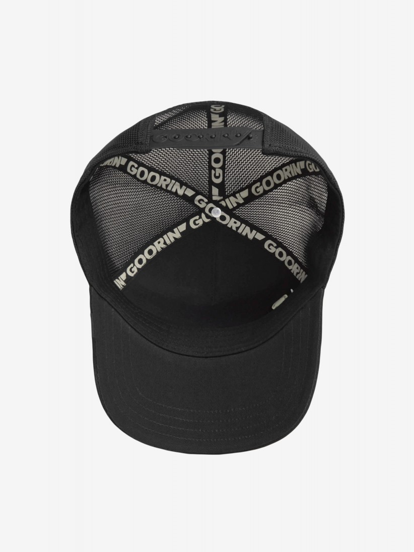 Gorra Goorin Bros Suede Black Out Doberman Trucker Negra