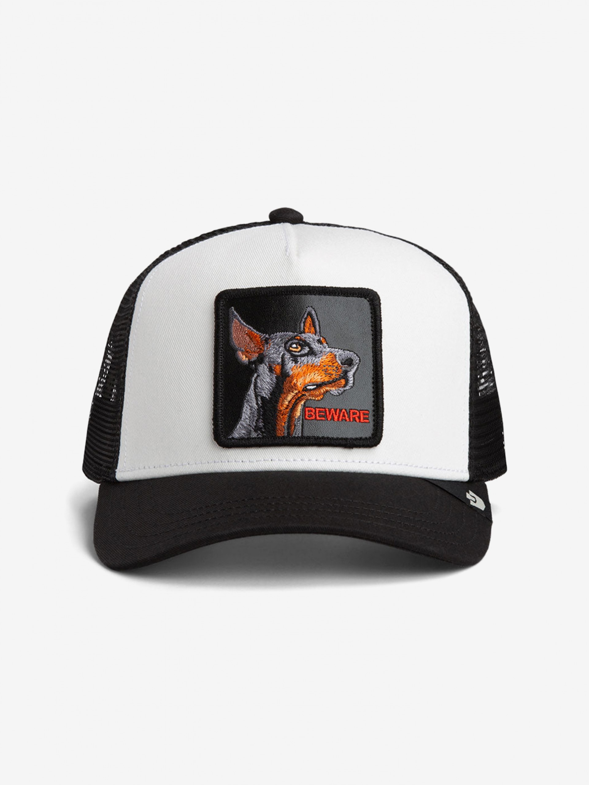 Goorin Bros Doberman Trucker White and Black Cap