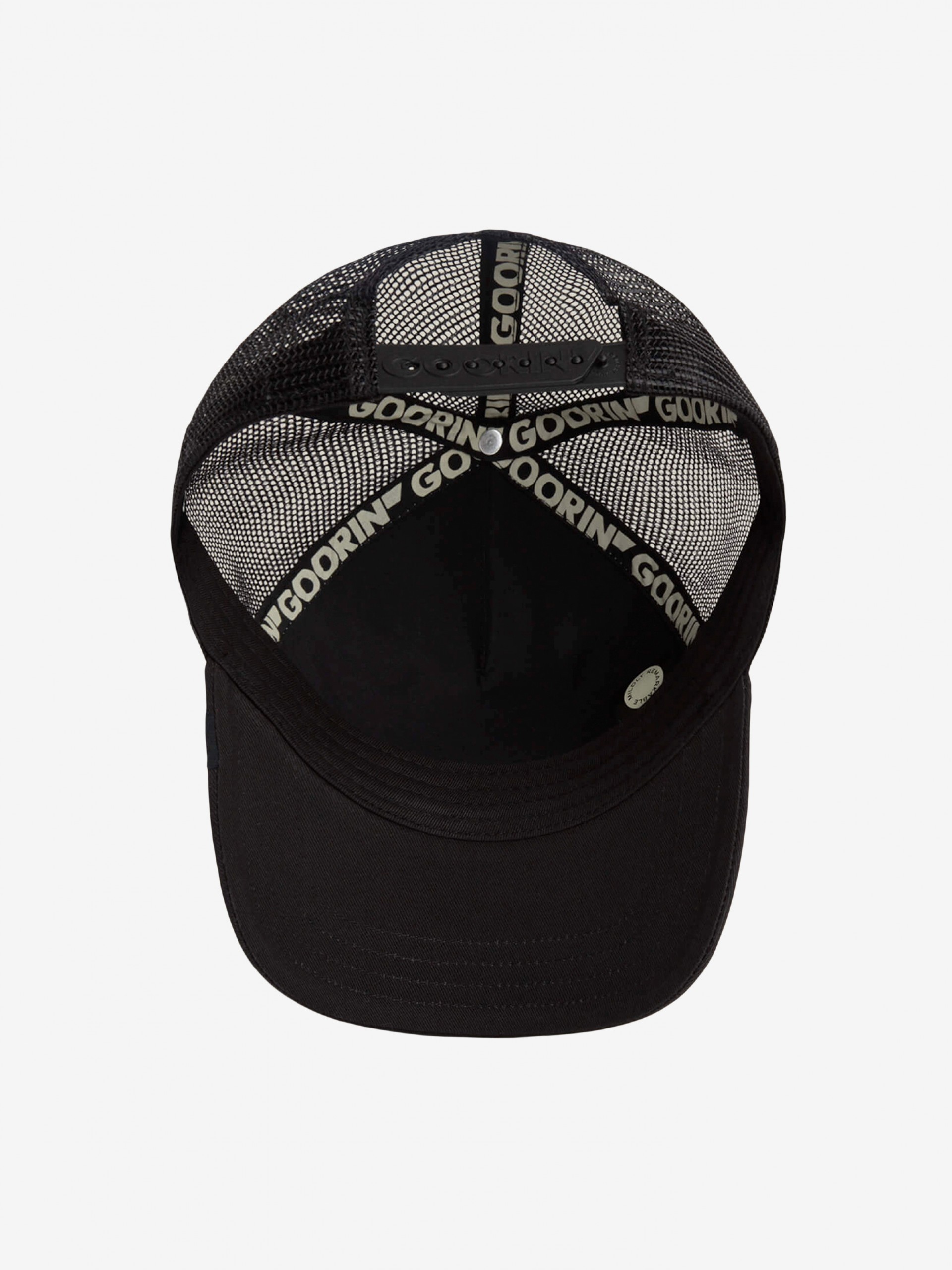 Goorin Bros Doberman Trucker White and Black Cap