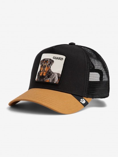 Gorra Goorin Bros The Guard Dog Trucker Negra y Camel