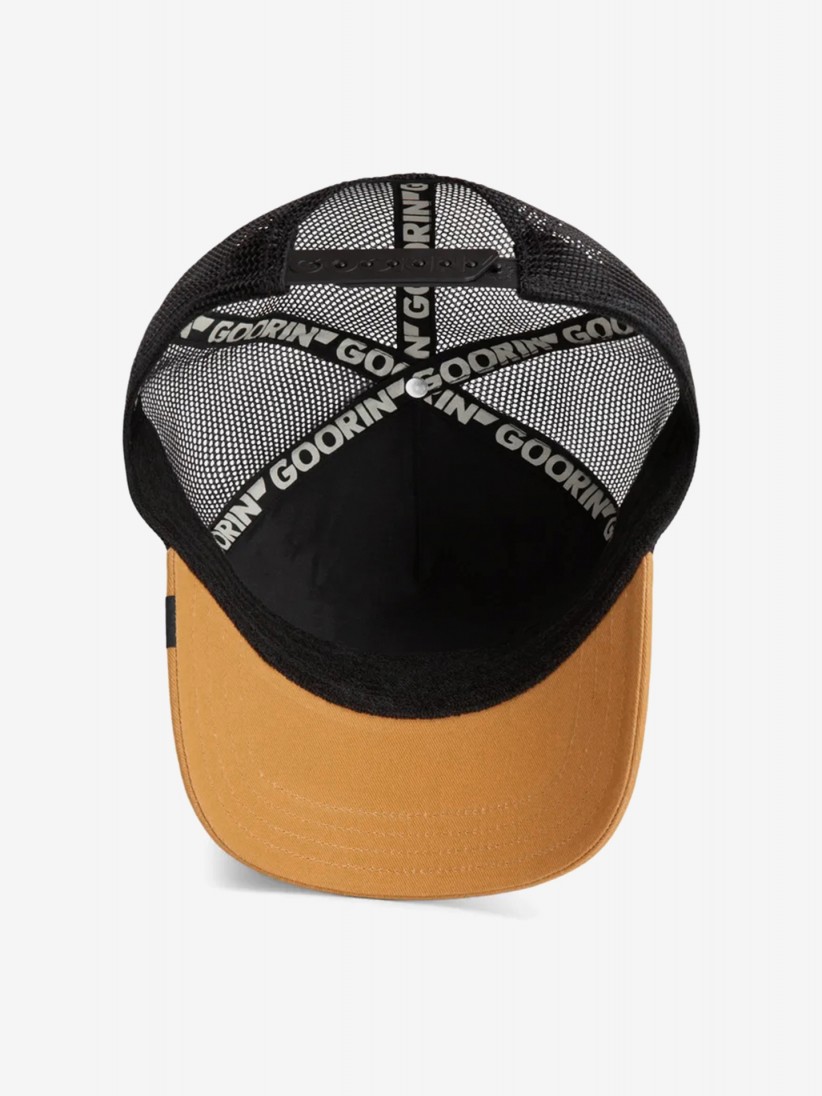 Gorra Goorin Bros The Guard Dog Trucker Negra y Camel