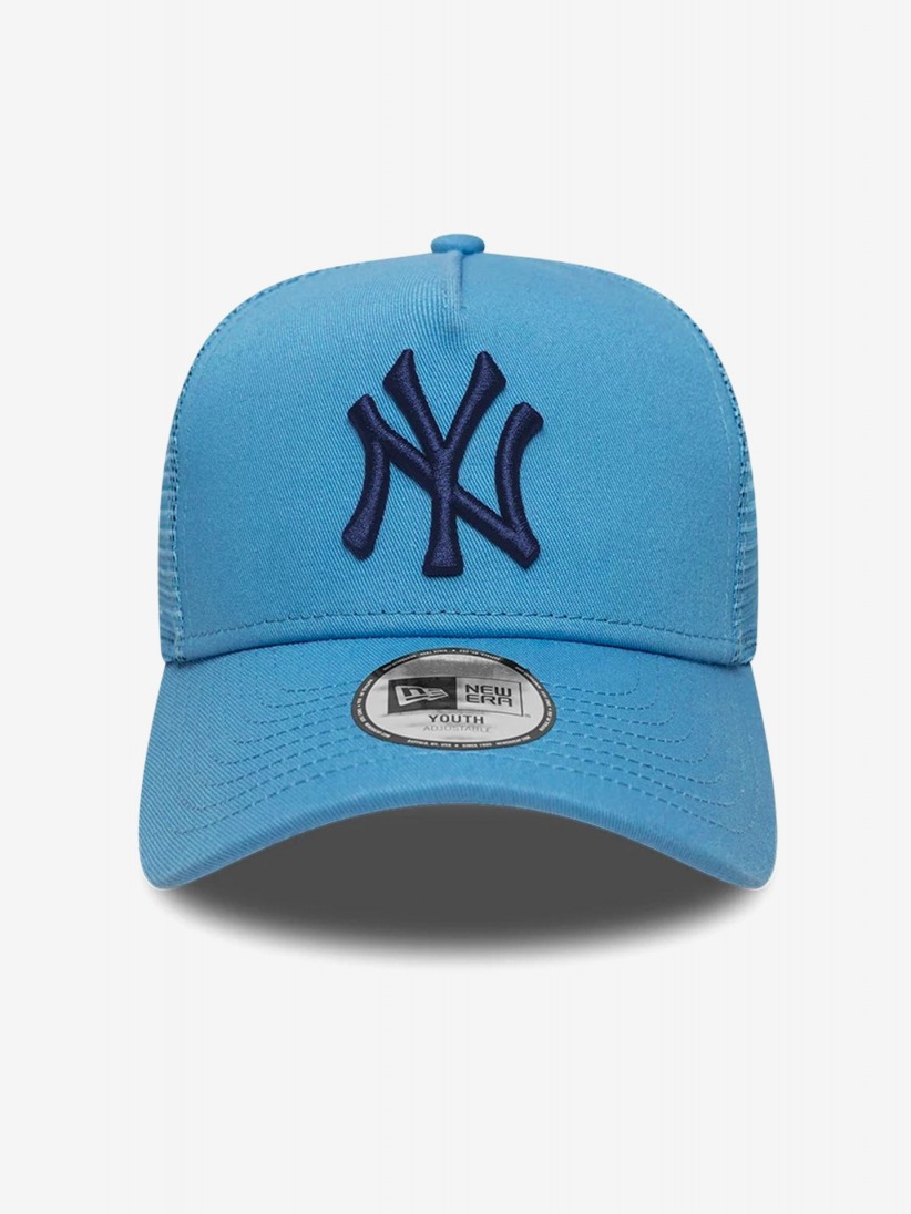 New Era New York Yankees League Essential A-Frame 9FORTY Trucker Kids Blue Cap New Era New York Yankees League Essential A-Frame 9FORTY Trucker Kids Blue Cap