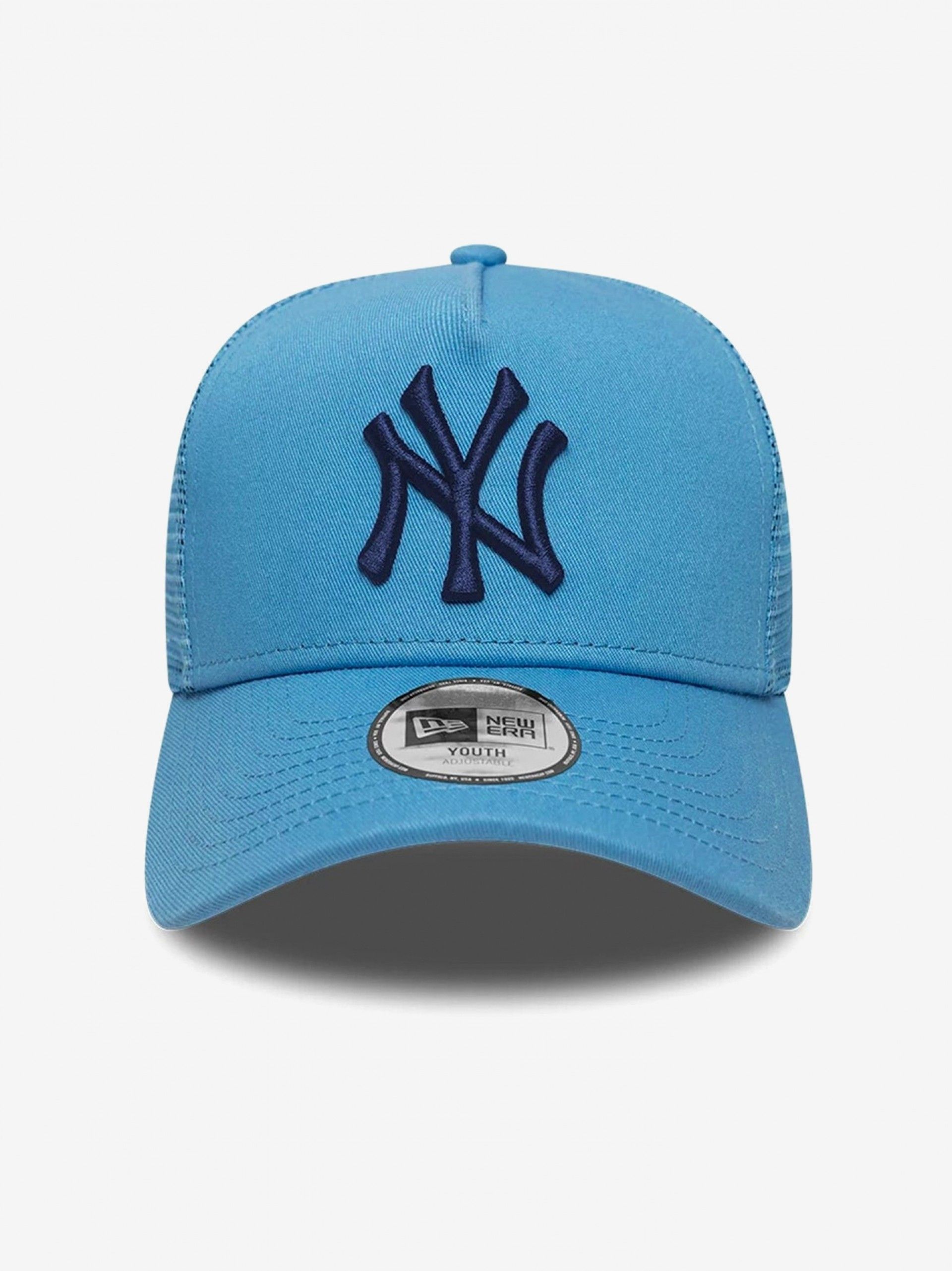New Era New York Yankees League Essential A-Frame 9FORTY Trucker Kids Blue Cap