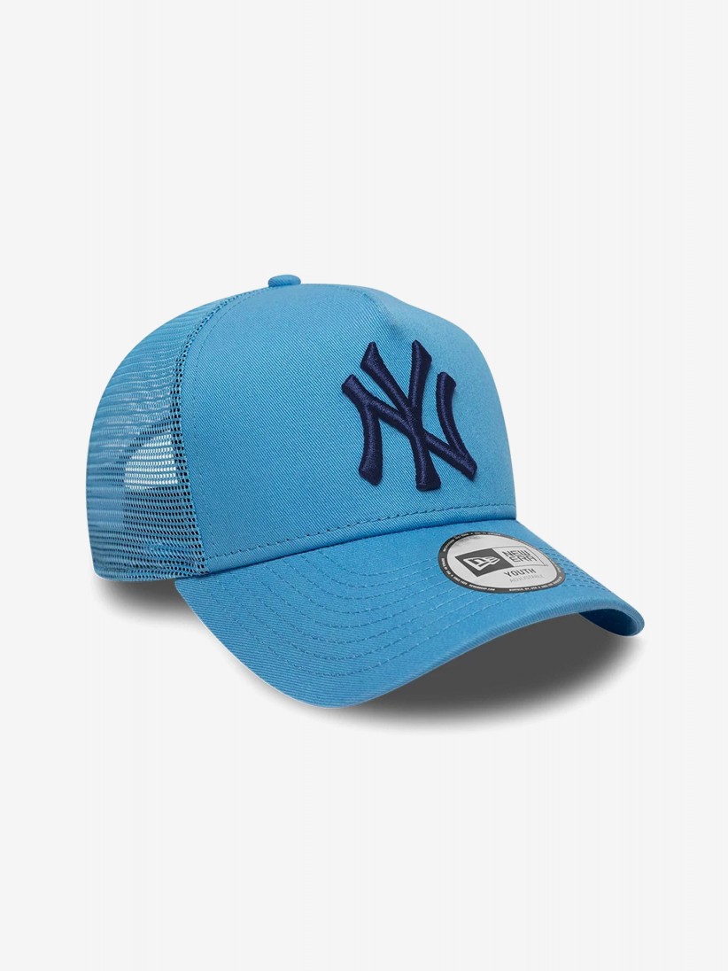 New Era New York Yankees League Essential A-Frame 9FORTY Trucker Kids Blue Cap New Era New York Yankees League Essential A-Frame 9FORTY Trucker Kids Blue Cap
