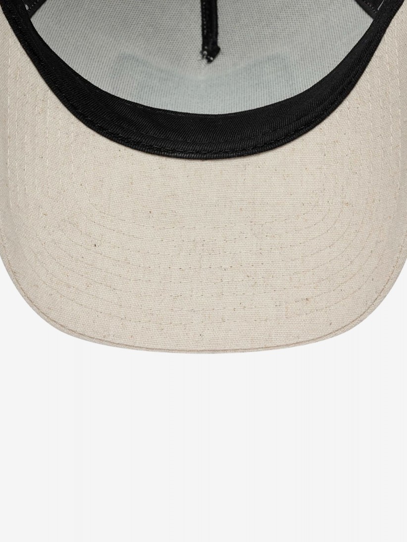 Gorra New Era Patch Linen E-Frame 9FORTY Beige