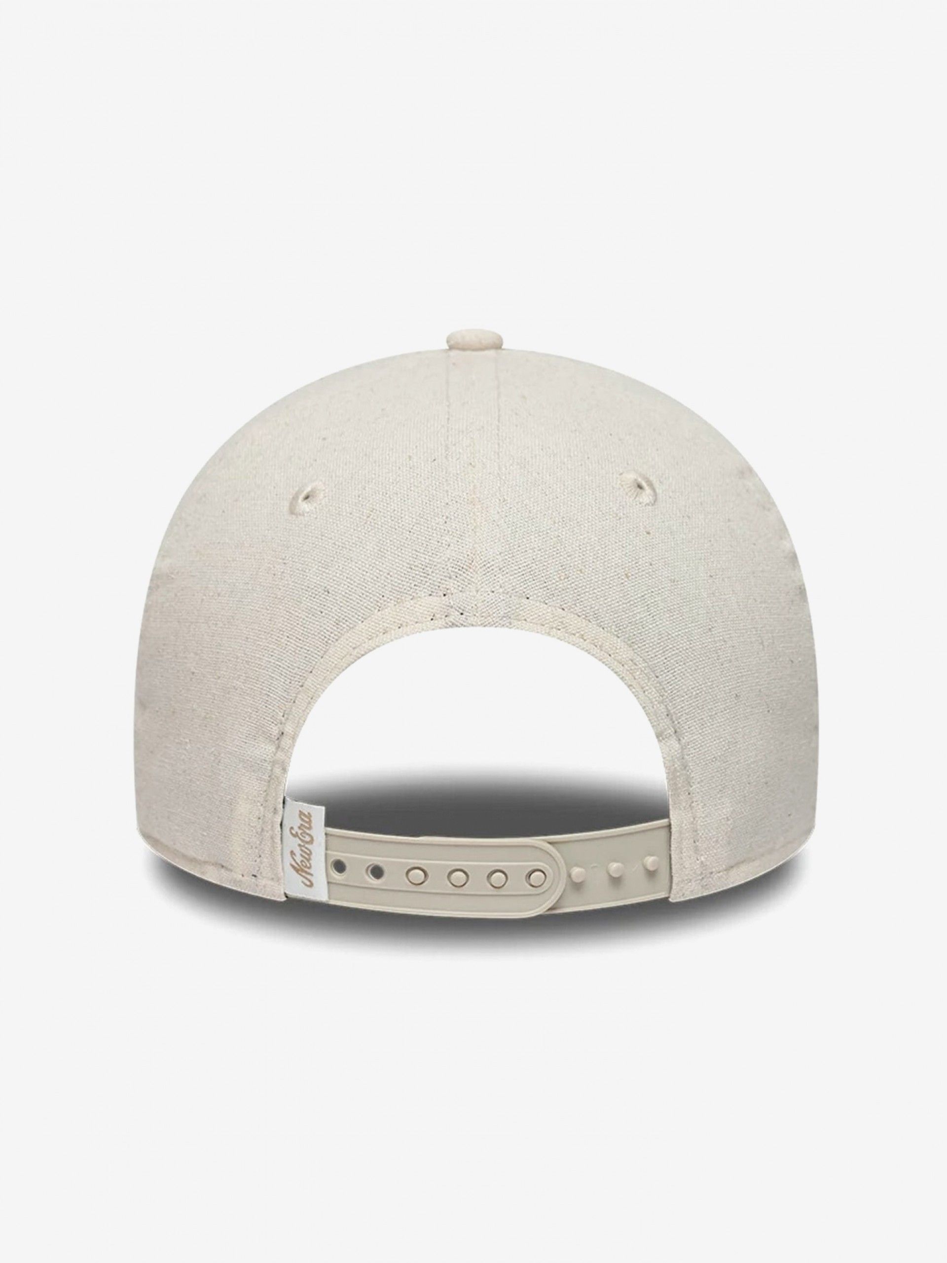 Gorra New Era Patch Linen E-Frame 9FORTY Beige