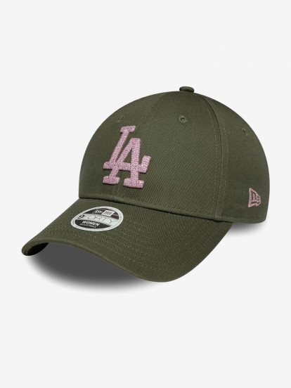 Gorra New Era LA Dodgers Metallic 9FORTY Verde y Lila Para Mujer