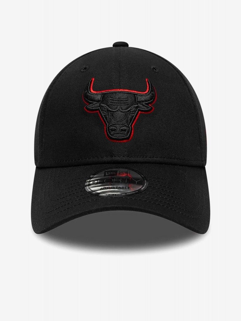 Gorra New Era Chicago Bulls Team Outline 9FORTY Negra