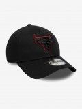 Gorra New Era Chicago Bulls Team Outline 9FORTY Negra
