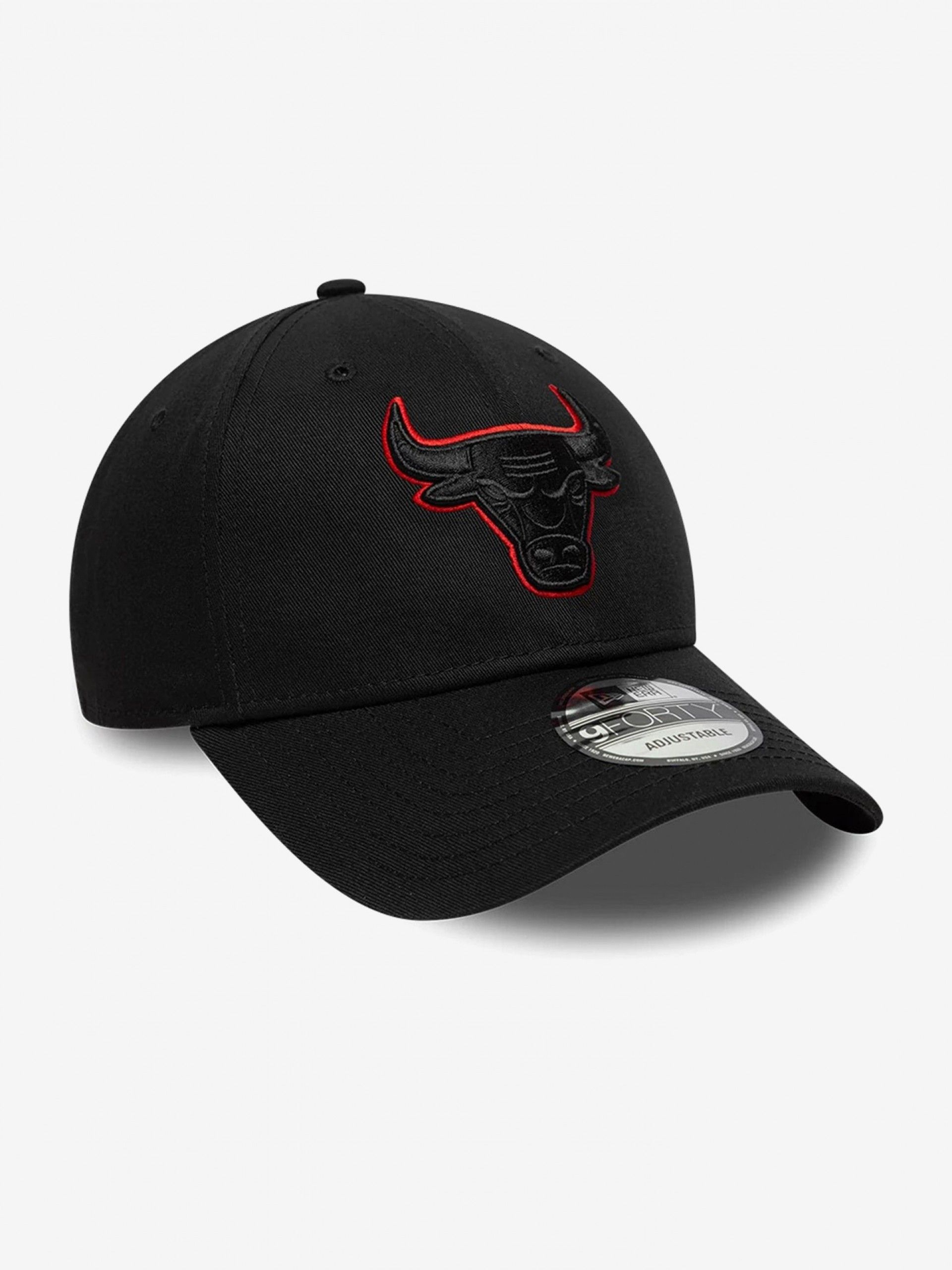 Boné New Era Chicago Bulls Team Outline 9FORTY Preto