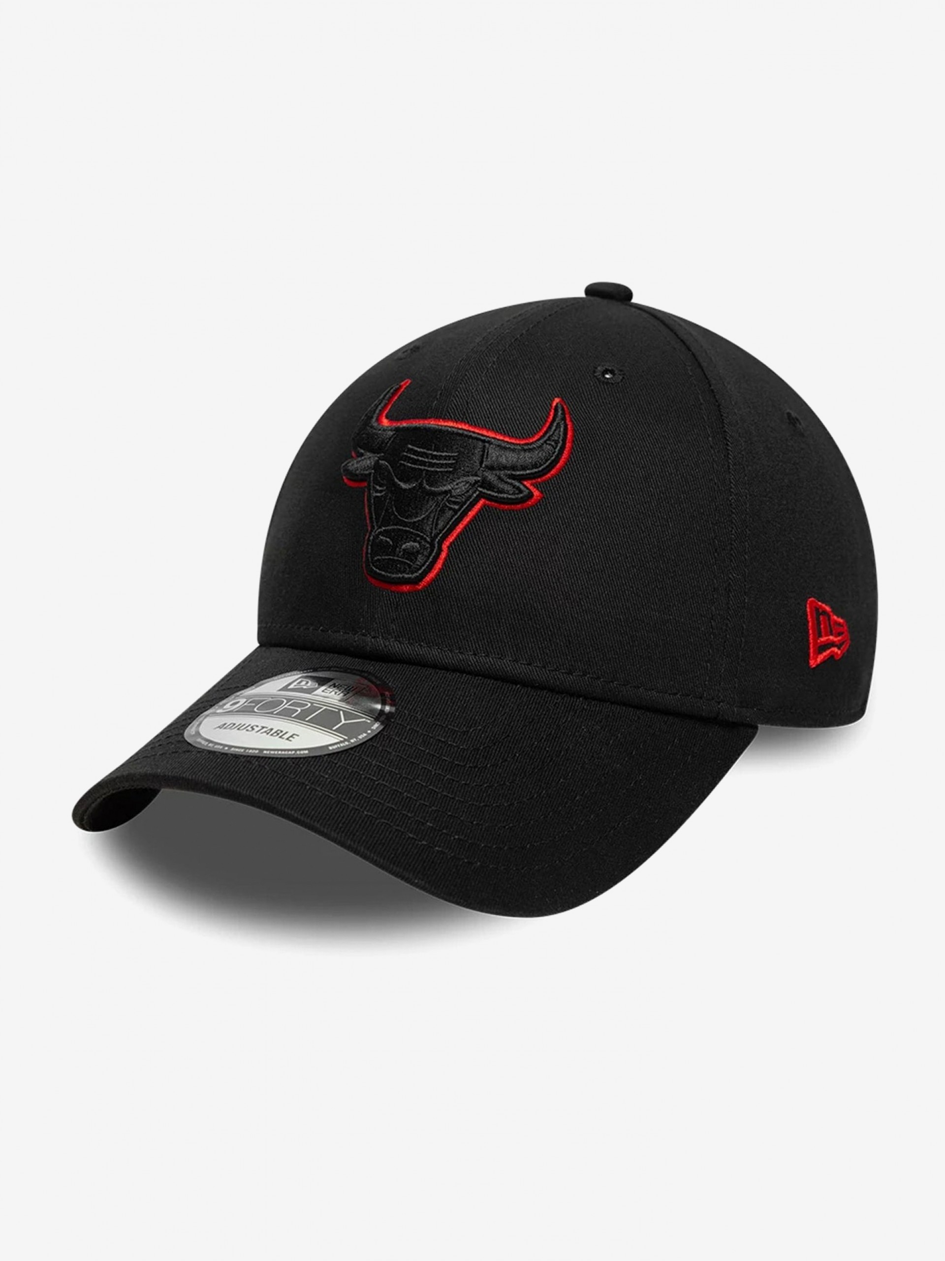 Boné New Era Chicago Bulls Team Outline 9FORTY Preto