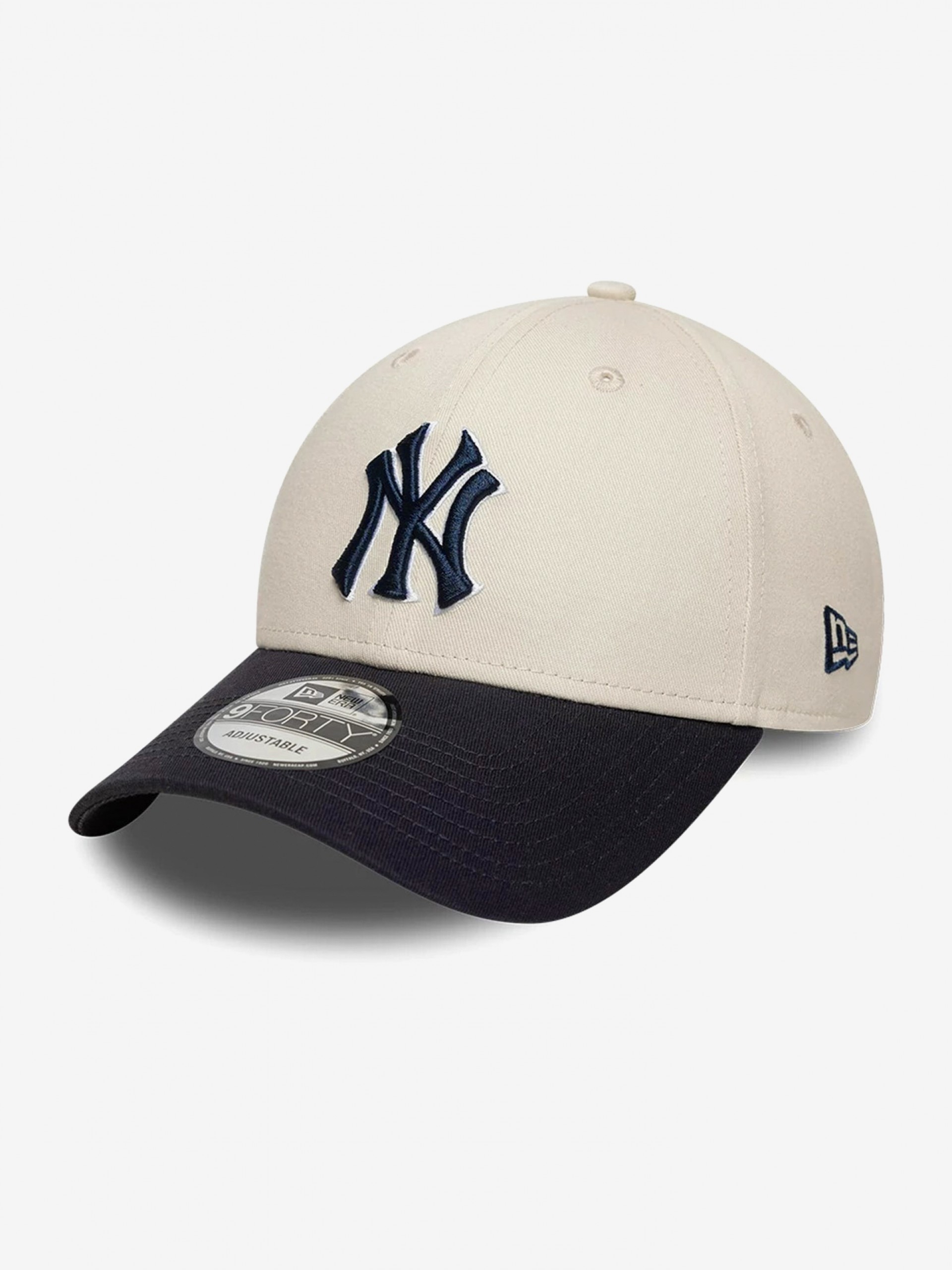 New Era New York Yankees World Series Patch 9FORTY Beige and Blue Cap