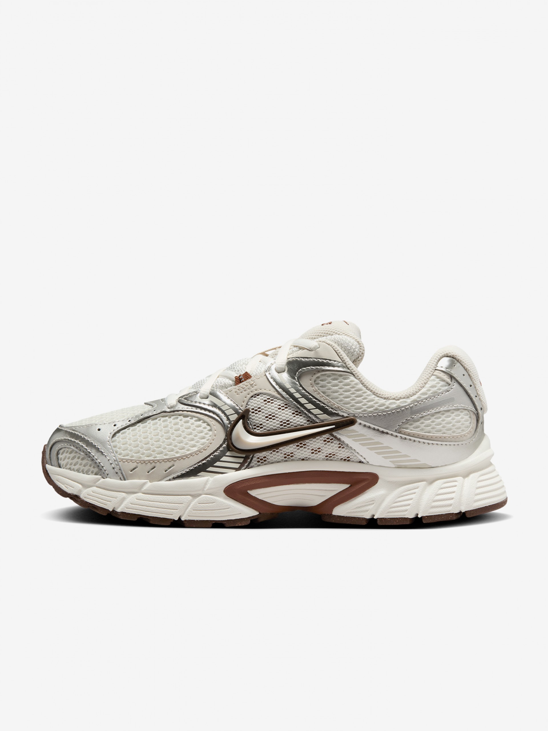 Nike V5 RNR White, Silver and Brown Sneakers For Women
