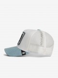 Gorra Vaquera Goorin Bros Black Panther Trucker Blanca y Azul