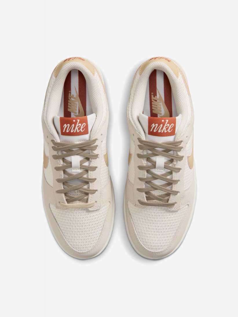 Sapatilhas Nike Dunk Low SE Bege e Brancas Para Mulher Sapatilhas Nike Dunk Low SE Bege e Brancas Para Mulher