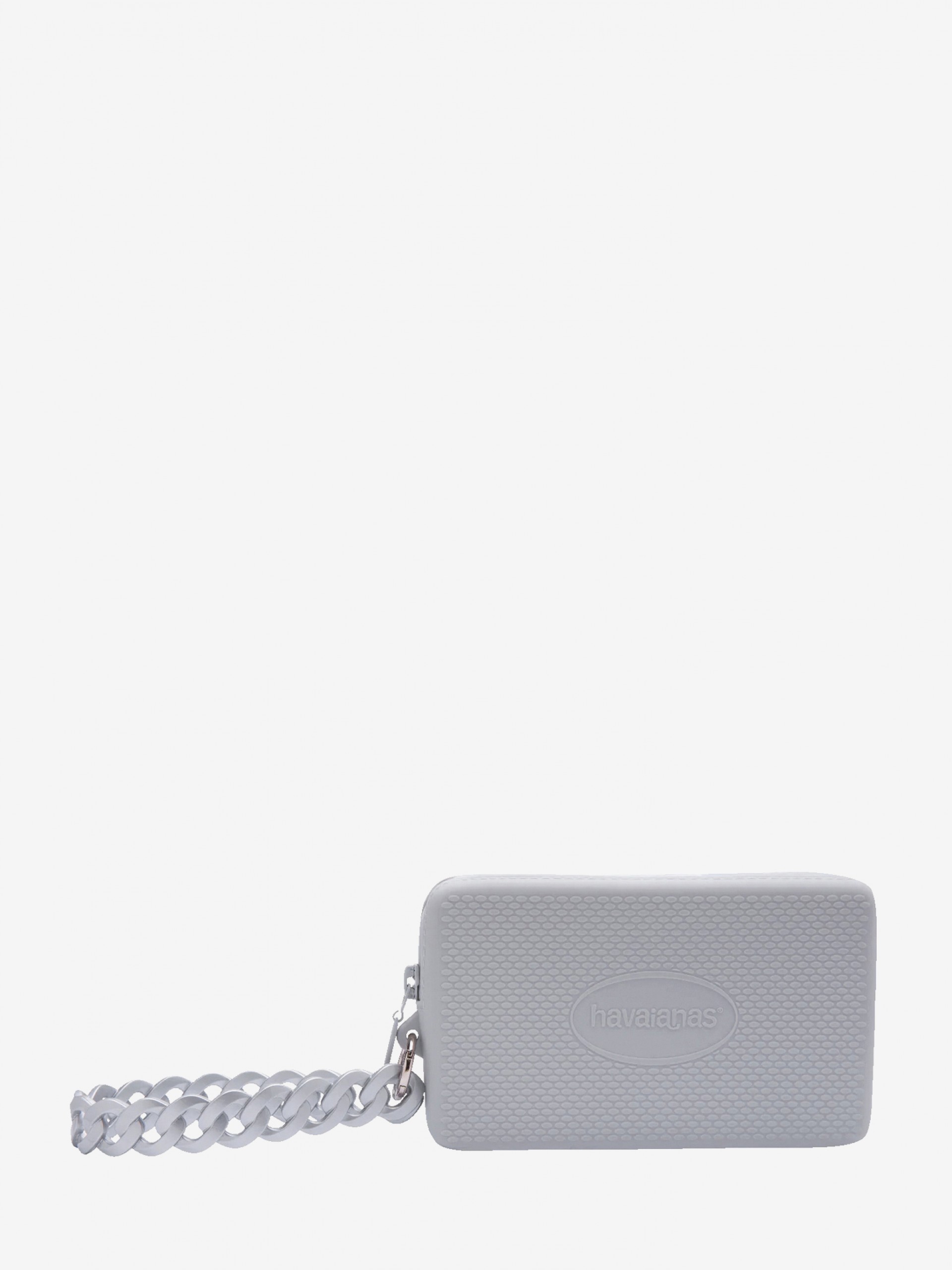 Havaianas Chain II Chrome Grey and Silver Purse
