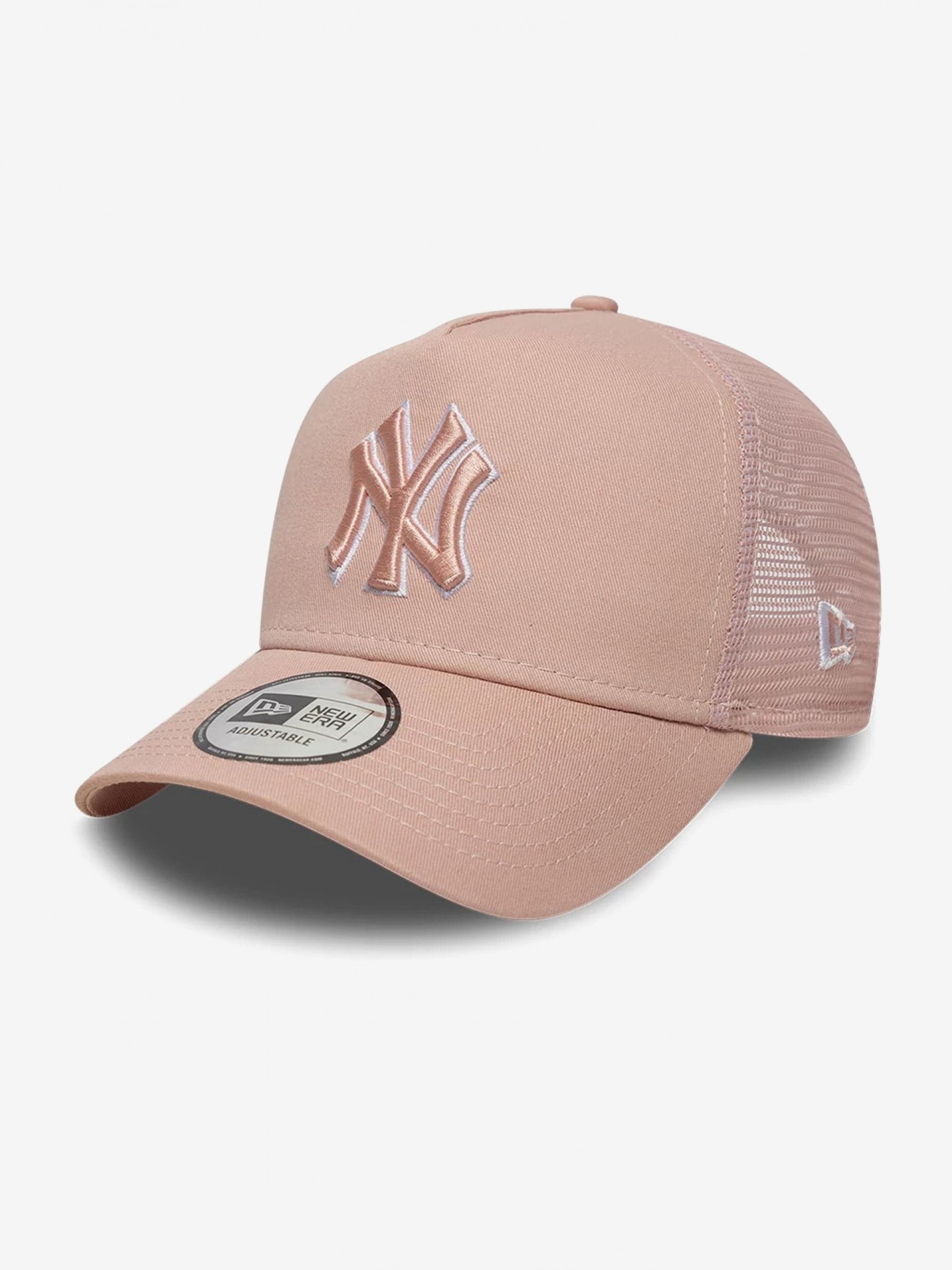 Boné New Era New York Yankees Outline 9FORTY E-Frame Trucker Rosa