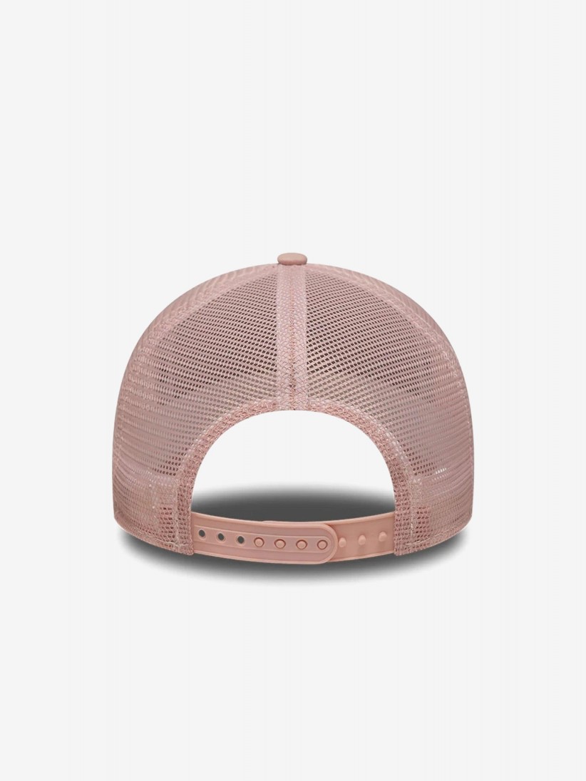 New Era New York Yankees Outline 9FORTY E-Frame Trucker Pink Cap New Era New York Yankees Outline 9FORTY E-Frame Trucker Pink Cap
