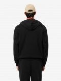 Chaqueta con Capucha Lacoste Zipped Fleece Negra Chaqueta con Capucha Lacoste Zipped Fleece Negra