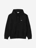 Chaqueta con Capucha Lacoste Zipped Fleece Negra Chaqueta con Capucha Lacoste Zipped Fleece Negra