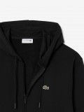 Chaqueta con Capucha Lacoste Zipped Fleece Negra Chaqueta con Capucha Lacoste Zipped Fleece Negra