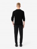 Pantalones de Chándal Lacoste con Raya y Logo Negros Pantalones de Chándal Lacoste con Raya y Logo Negros