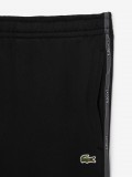 Pantalones de Chándal Lacoste con Raya y Logo Negros Pantalones de Chándal Lacoste con Raya y Logo Negros