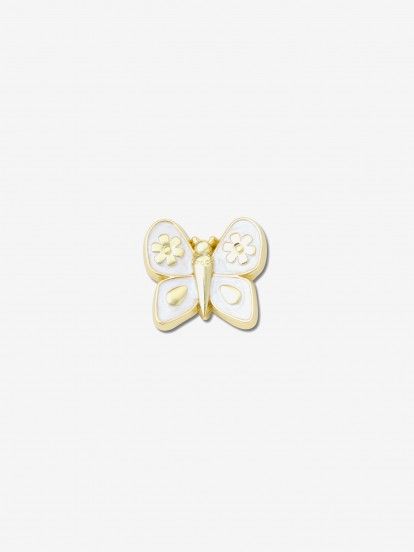 Pin Crocs Jibbitz Mariposa Dorada Perla Pin Crocs Jibbitz Mariposa Dorada Perla