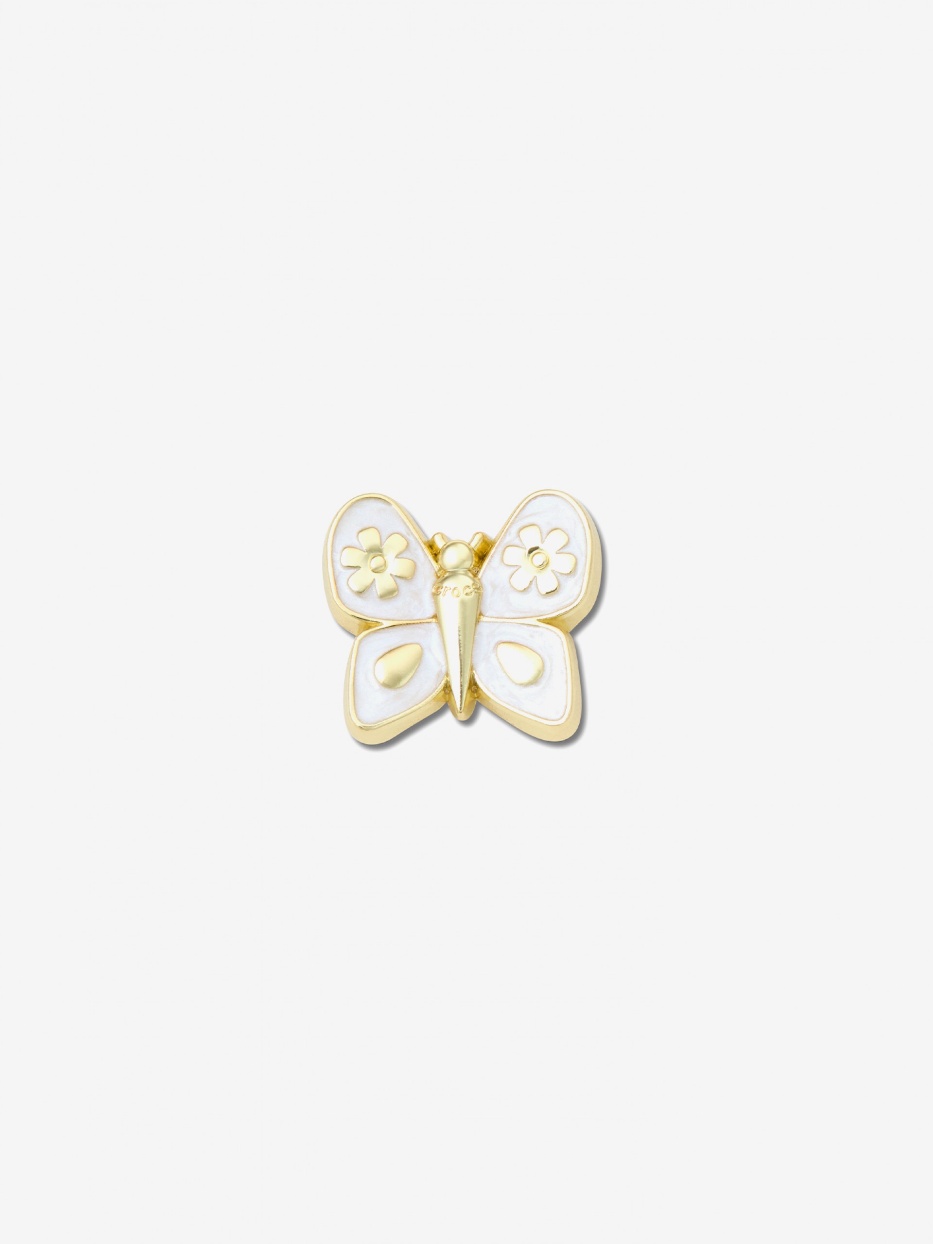 Pin Crocs Jibbitz Borboleta Dourada Pérola