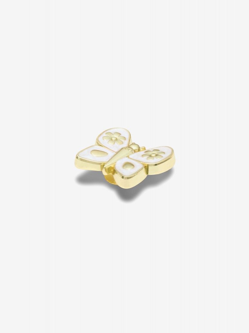 Pin Crocs Jibbitz Mariposa Dorada Perla Pin Crocs Jibbitz Mariposa Dorada Perla