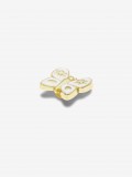 Pin Crocs Jibbitz Mariposa Dorada Perla Pin Crocs Jibbitz Mariposa Dorada Perla