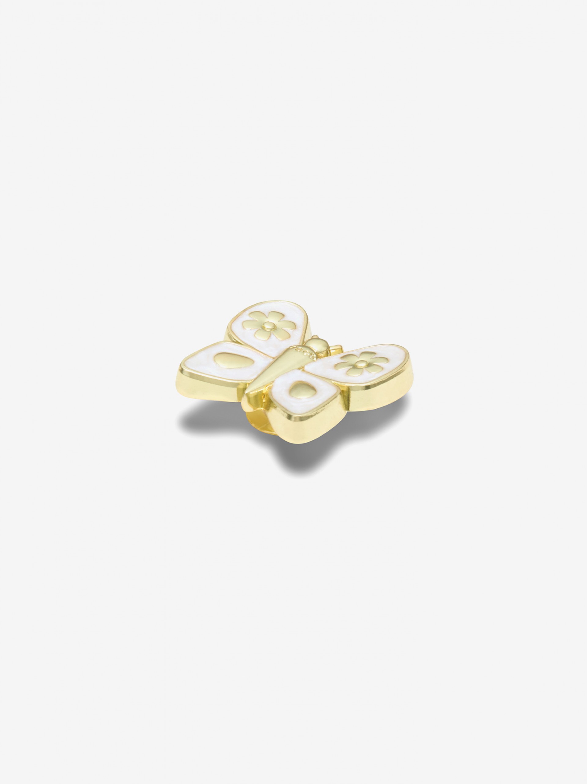 Pin Crocs Jibbitz Borboleta Dourada Pérola